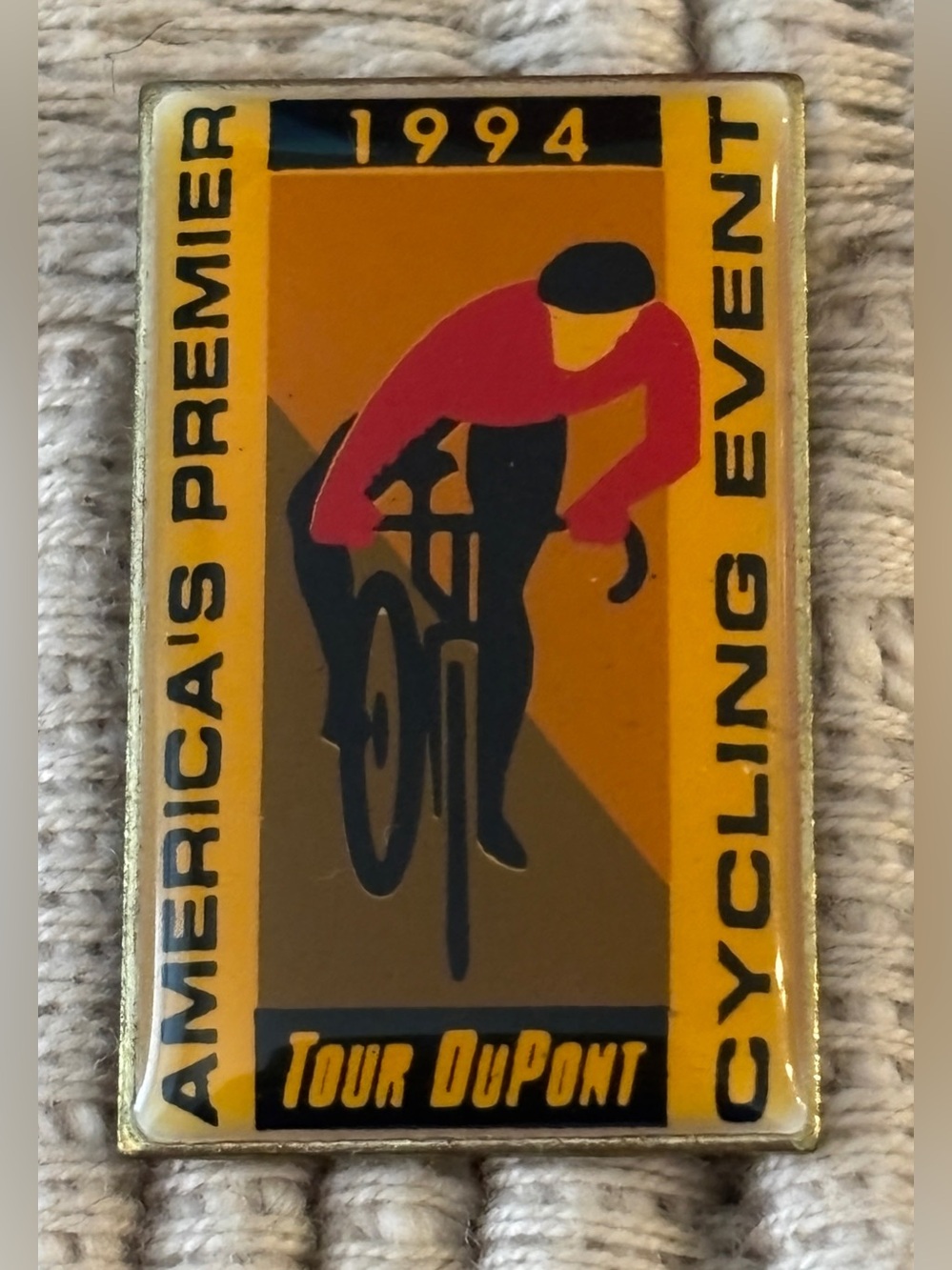 TOUR DUPONT Vintage 1994 Delaware Mid-Atlantic Bike Race Lapel Pin